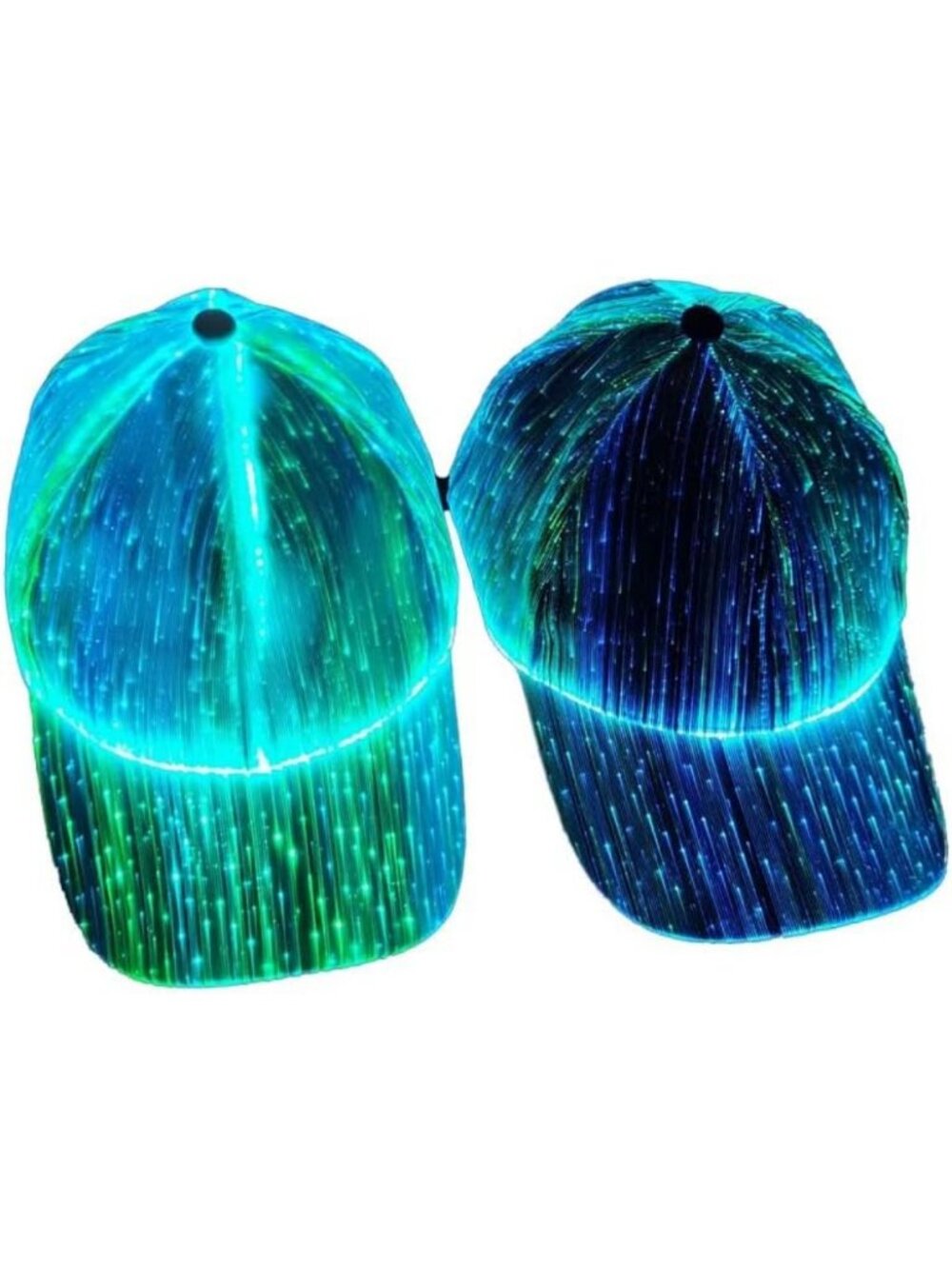 Luminous LED Baseball Cap - Glow in 7 Colors, USB Rechargeable Hat for Parties